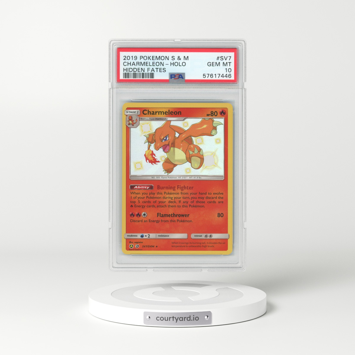 2019 Hidden Fates #SV7 Charmeleon - Holo (PSA 10 GEM MINT)