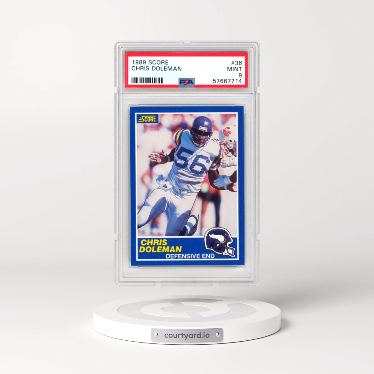 1989 Score Chris Doleman #36 PSA 9