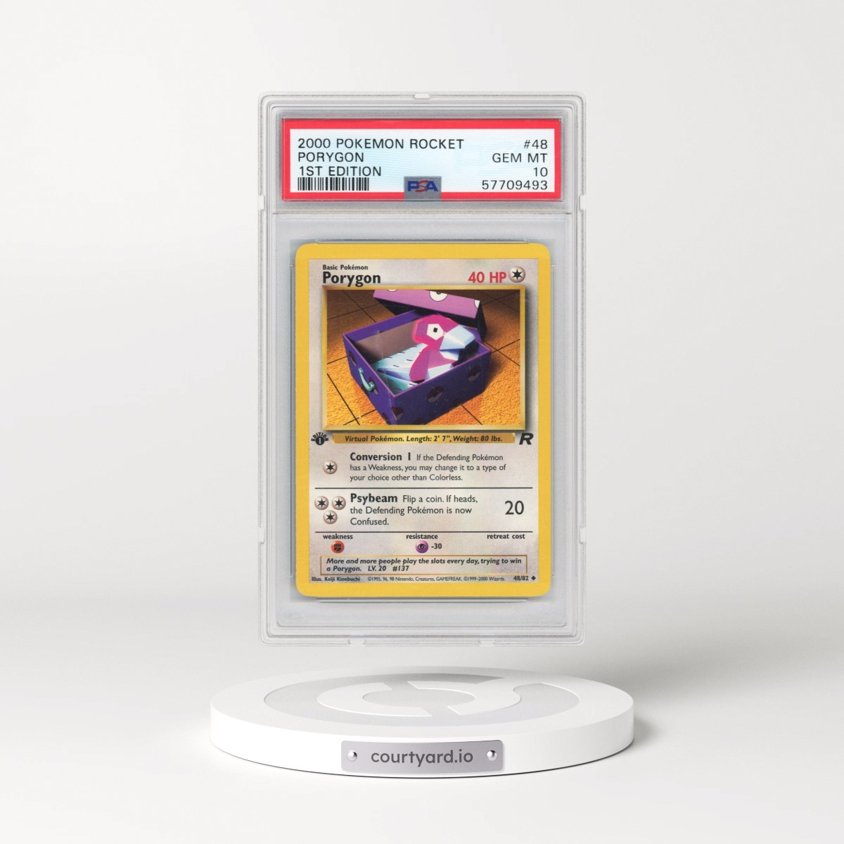 2000 Pokémon Rocket #48 Porygon - 1st Edition (PSA 10 GEM MINT)