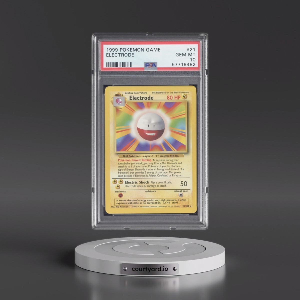 1999 Pokémon Game Electrode #21 PSA 10