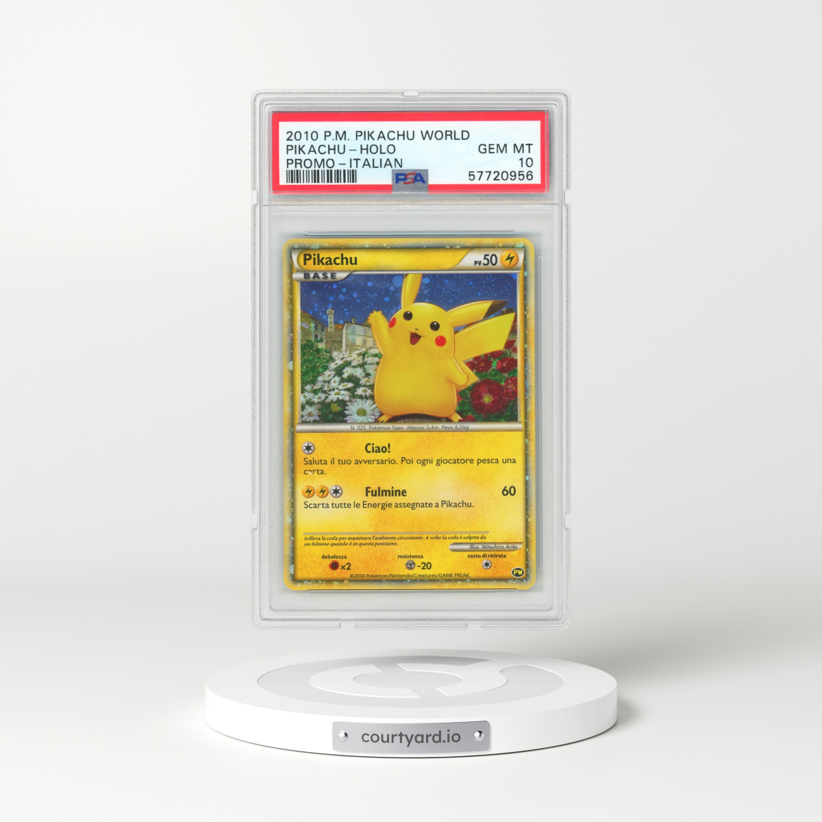2010 Pokémon Pikachu World Promo Pikachu - Holo (PSA 10 GEM MINT)