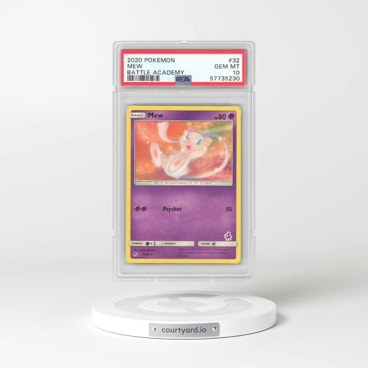 2020 Pokémon Battle Academy #32 Mew (PSA 10 GEM MINT)
