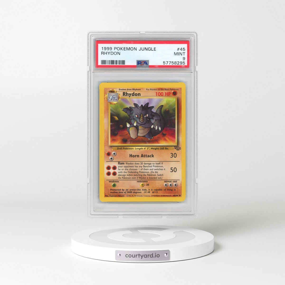 1999 Pokémon Jungle #45 Rhydon (PSA 9 MINT)