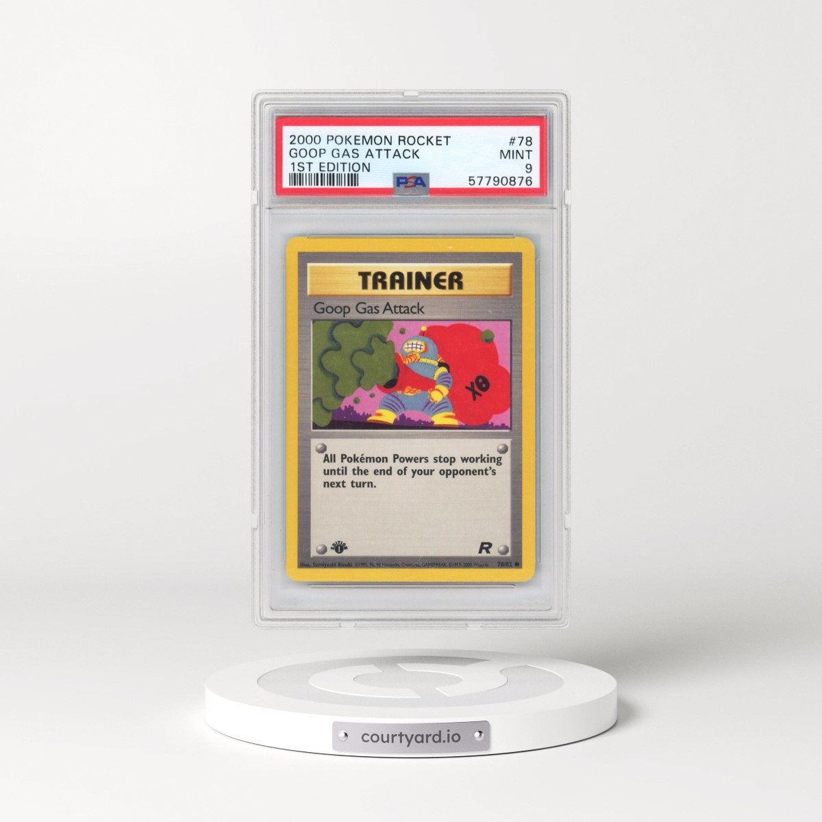 2000 Pokémon Rocket #78 Goop Gas Attack - 1st Edition (PSA 9 MINT)
