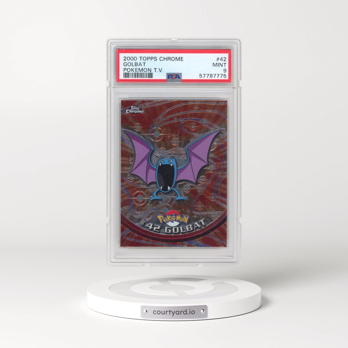 2000 Topps Chrome Pokémon T.V. #42 Golbat (PSA 9 MINT)