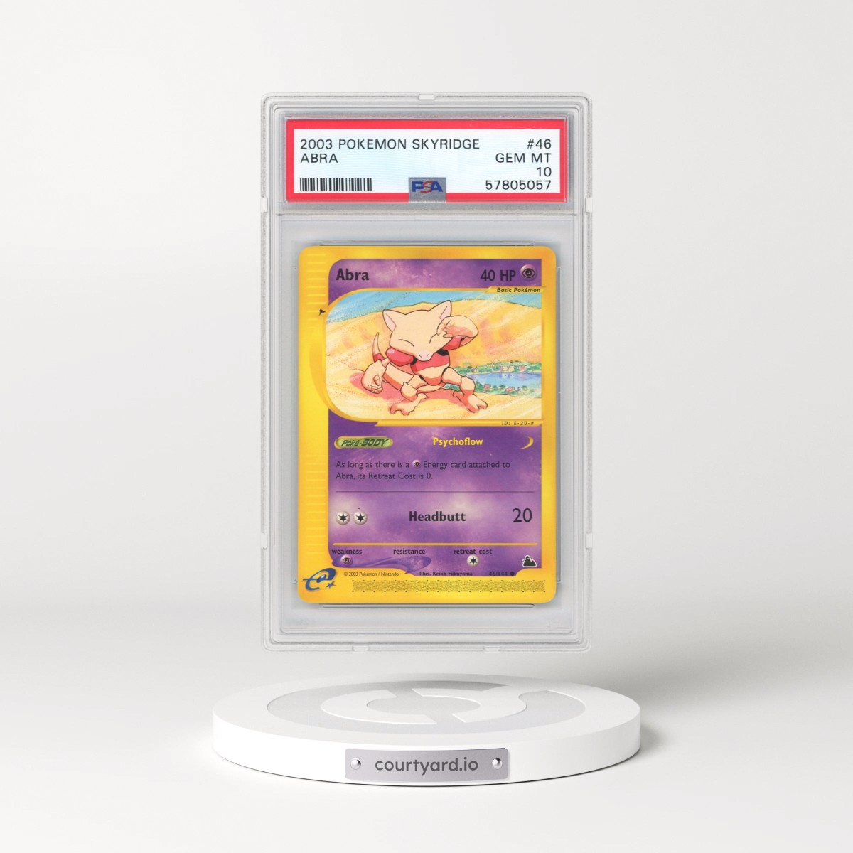 2003 Pokémon Skyridge #46 Abra (PSA 10 GEM MINT)