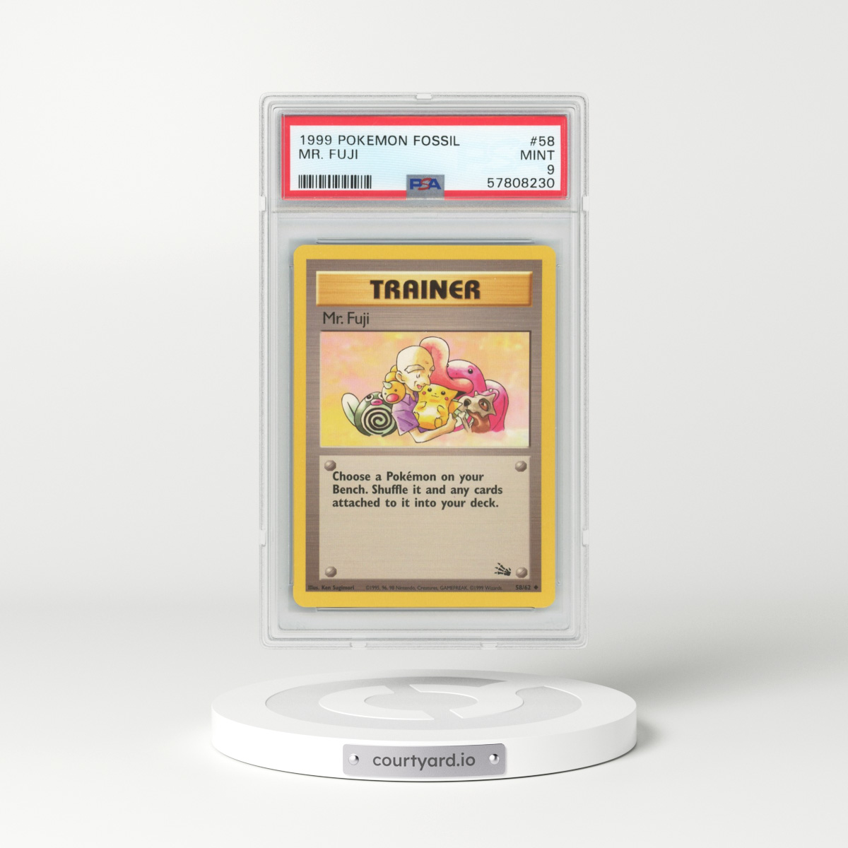 1999 Fossil #58 Mr. Fuji (PSA 9 MINT)