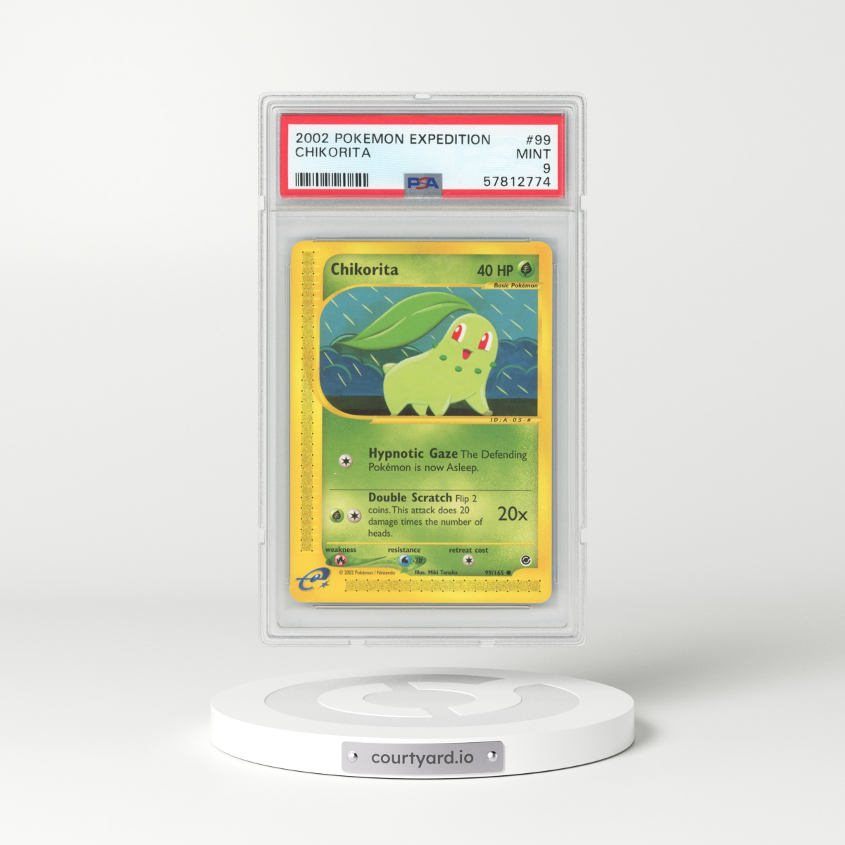 2002 Expedition #99 Chikorita (PSA 9 MINT)