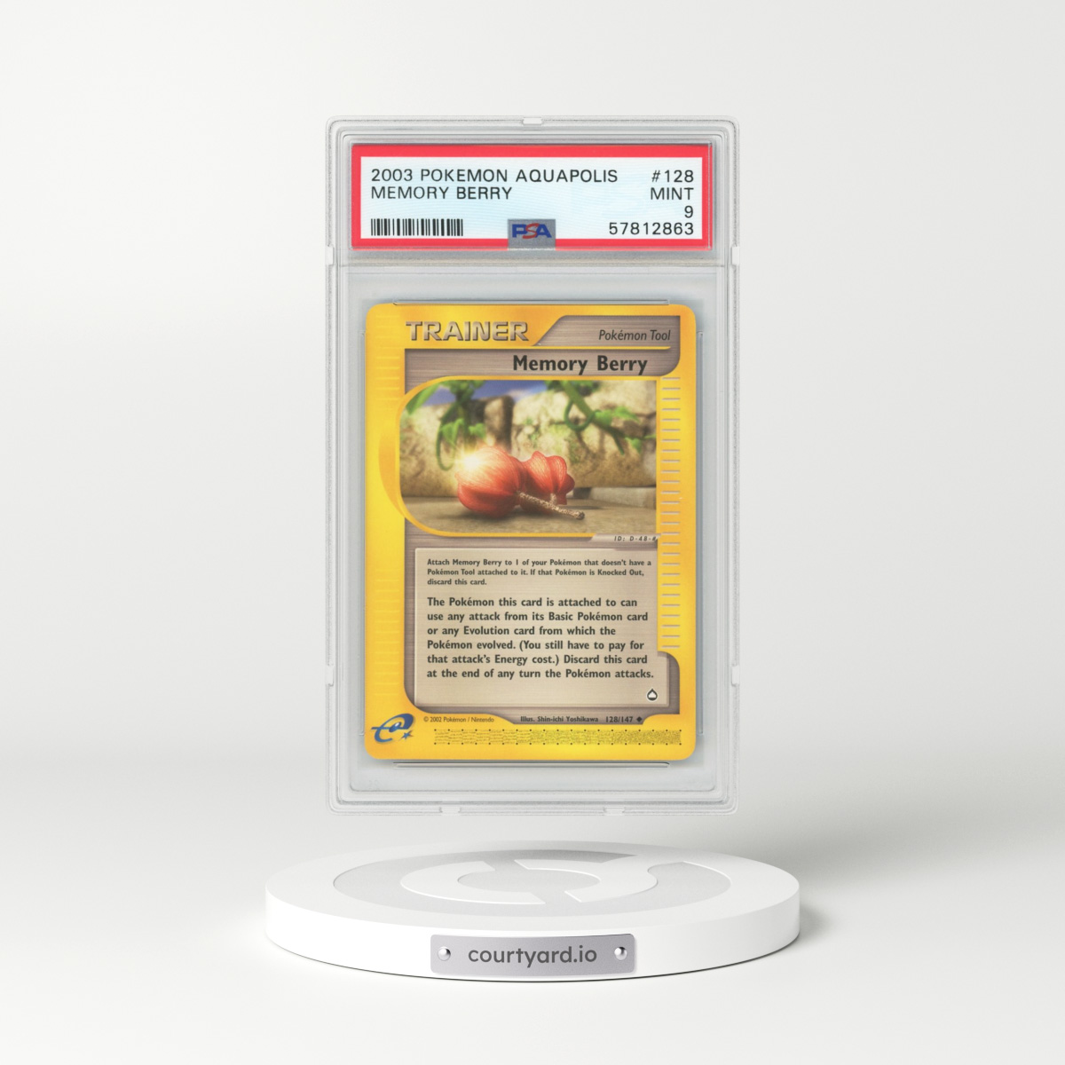 2003 Aquapolis #128 Memory Berry (PSA 9 MINT)