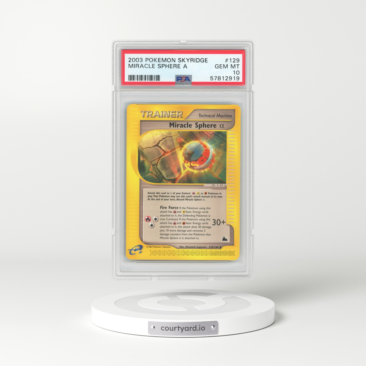 2003 Skyridge #129 Miracle Sphere (Alpha) (PSA 10 GEM MINT)