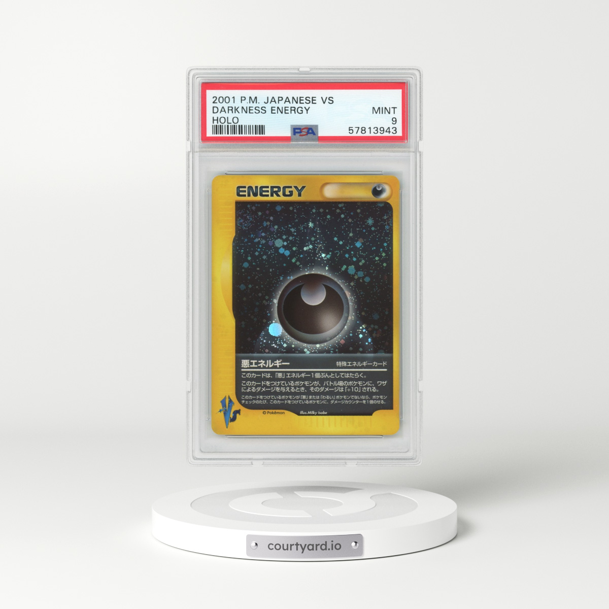 2001 Japanese VS Darkness Energy - Holo (PSA 9 MINT)