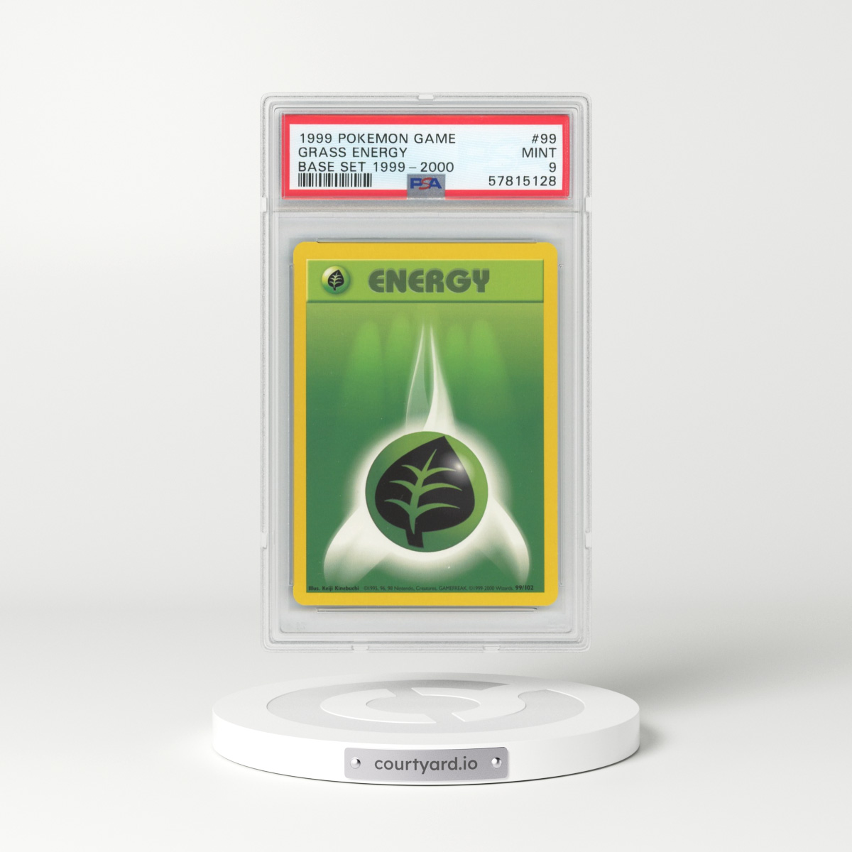 1999 Base Set #99 Grass Energy (PSA 9 MINT)
