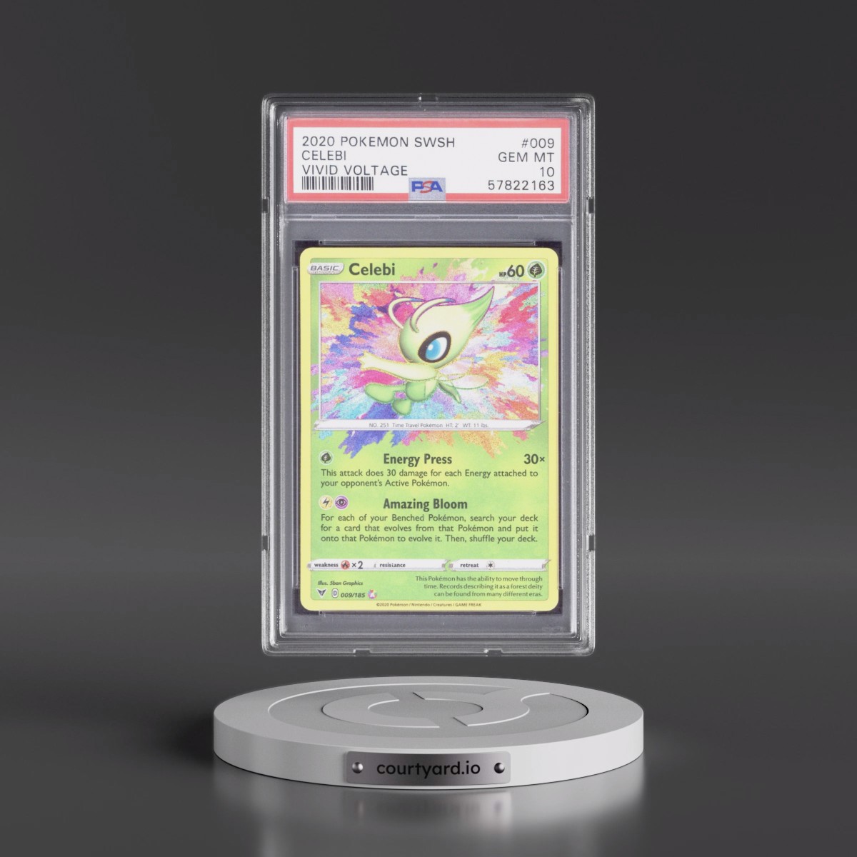 2020 Pokémon Sword & Shield Vivid Voltage #009 Celebi (PSA 10 GEM MINT)