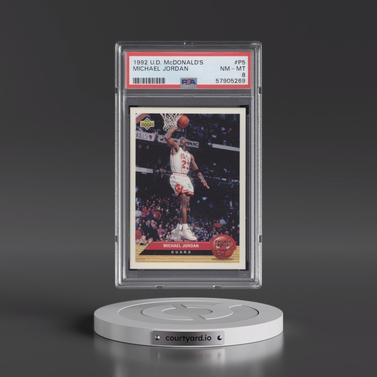 1992 Upper Deck McDonald's #P5 Michael Jordan (PSA 8 NM-MT)