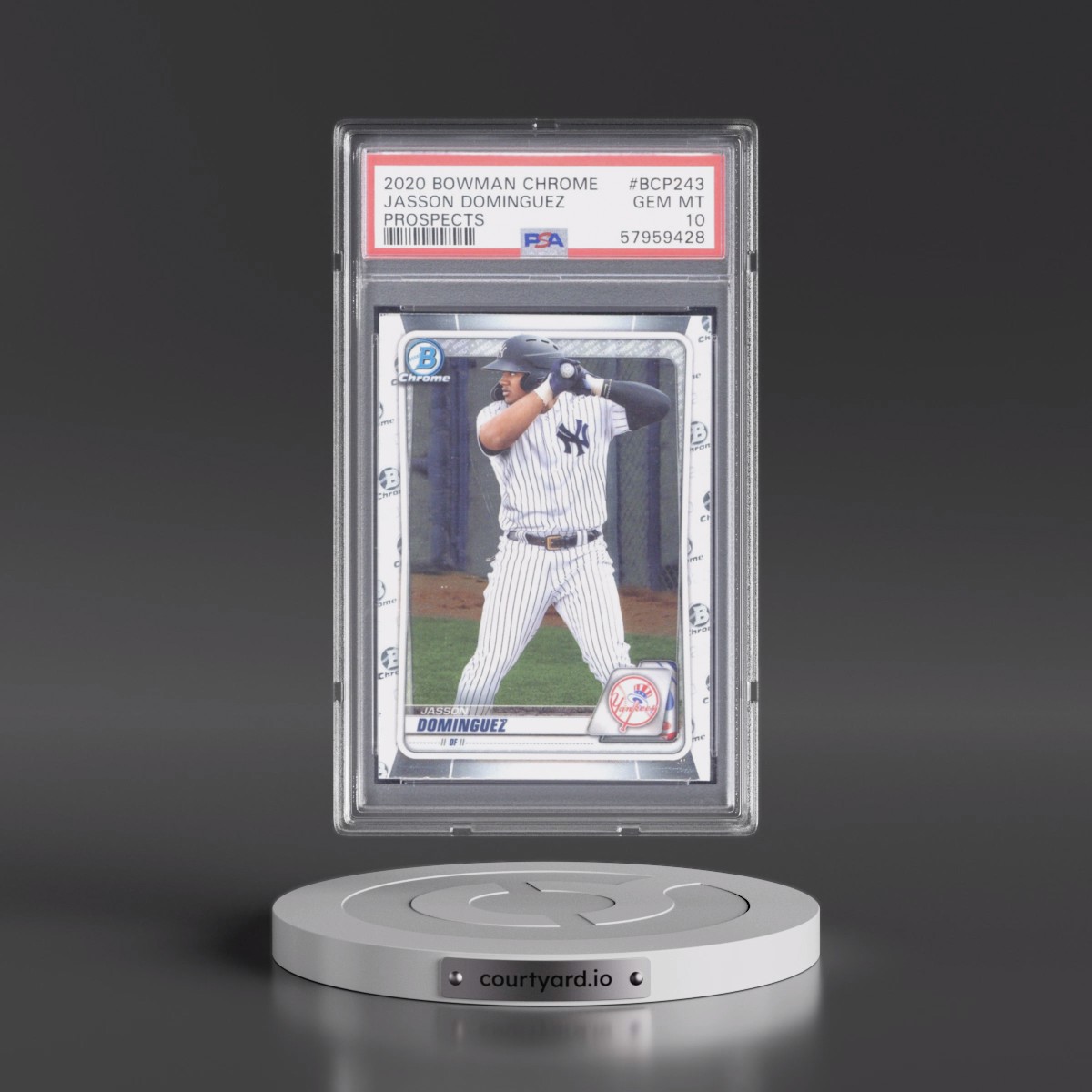 2020 Bowman Chrome Prospects #BCP243 Jasson Dominguez (PSA 10 GEM MINT)