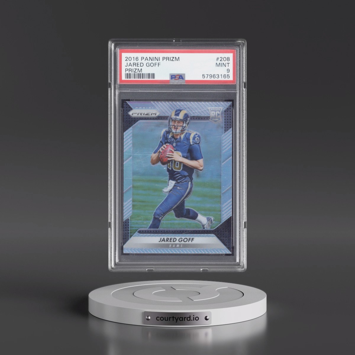2016 Panini Prizm #208 Jared Goff - Prizm (PSA 9 MINT)