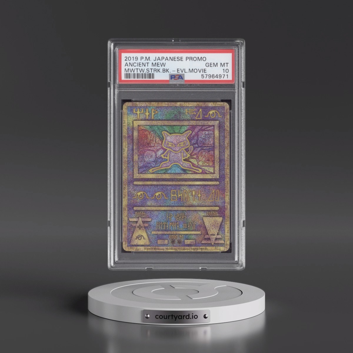 2019 Pokémon Promo Ancient Mew - Mewtwo Strikes Back-Evolution Movie PSA 10