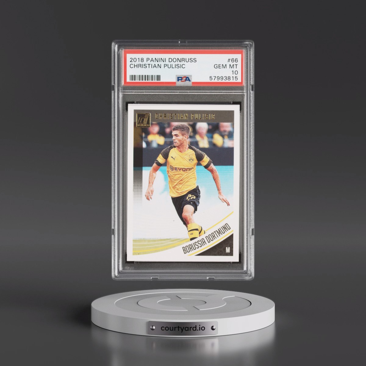 2018 Panini Donruss #66 Christian Pulisic (PSA 10 GEM MINT)