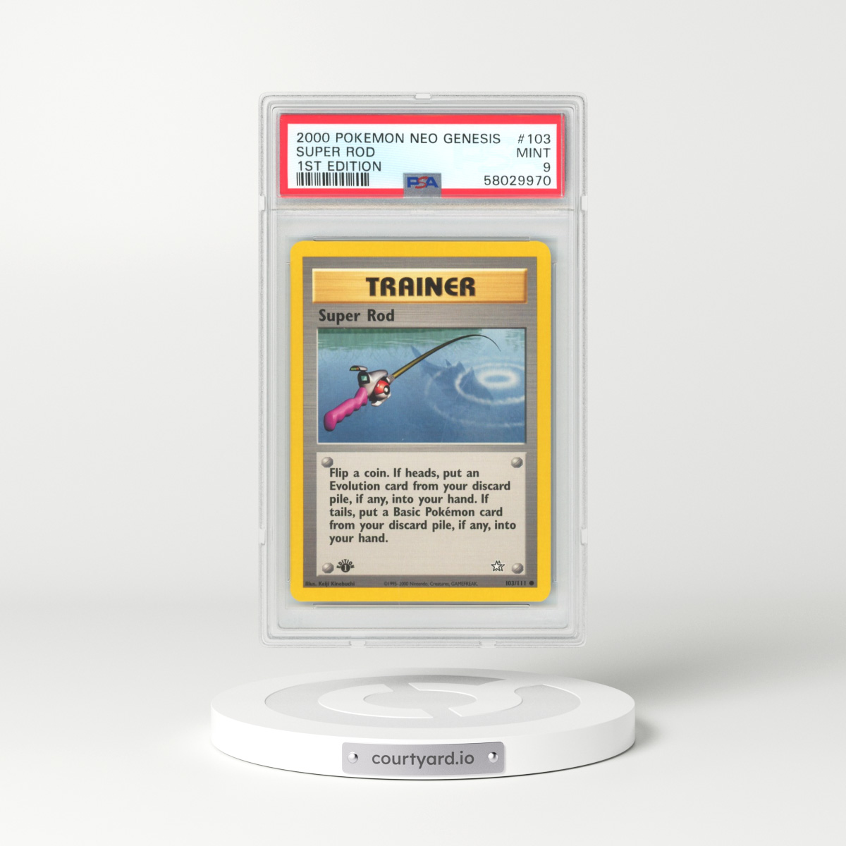 2000 Neo Genesis #103 Super Rod - 1st Edition (PSA 9 MINT)