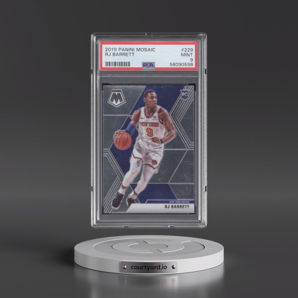 2019 Panini Mosaic #229 RJ Barrett (PSA 9 MINT)