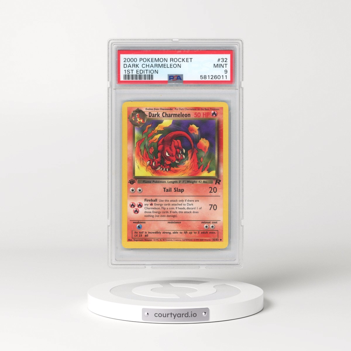 2000 Pokémon Rocket #32 Dark Charmeleon - 1st Edition (PSA 9 MINT)
