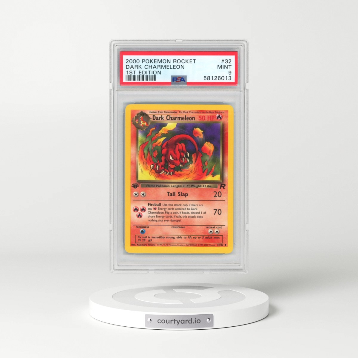 2000 Pokémon Rocket #32 Dark Charmeleon - 1st Edition (PSA 9 MINT)
