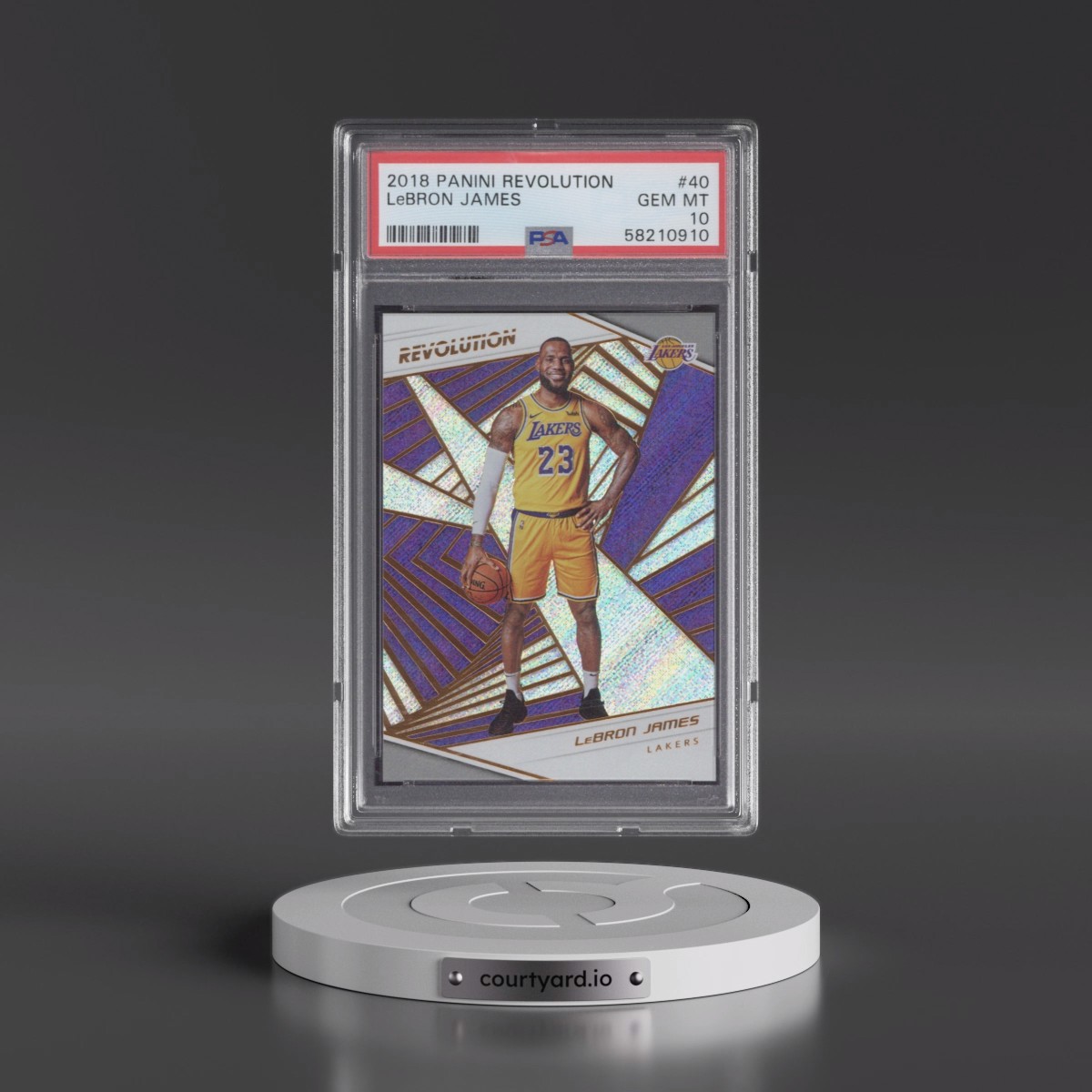 2018 Panini Revolution LeBron James #40 PSA 10