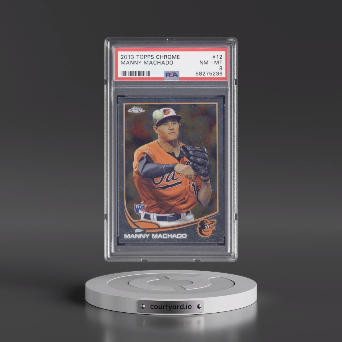 2013 Topps Chrome #12 Manny Machado (PSA 8 NM-MT)