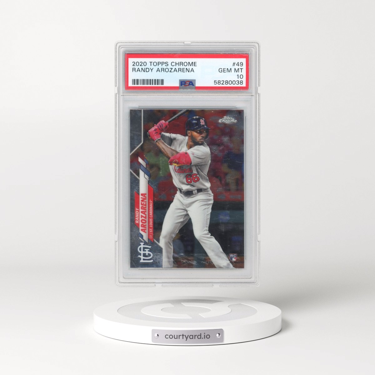 2020 Topps Chrome #49 Randy Arozarena (PSA 10 GEM MINT)