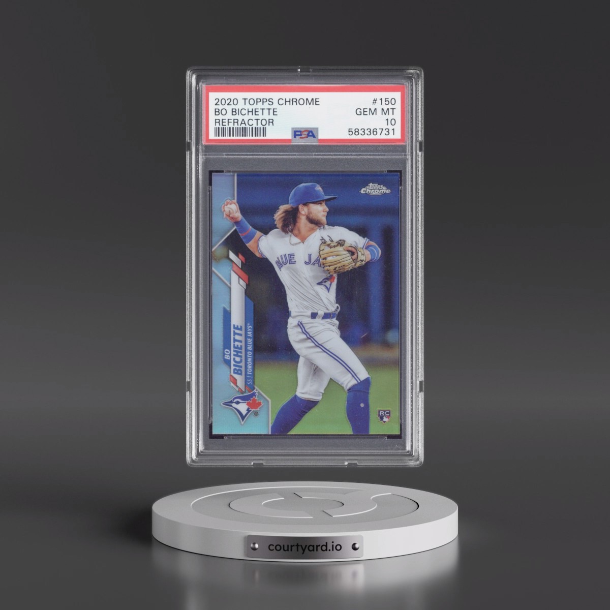 2020 Topps Chrome #150 Bo Bichette - Refractor (PSA 10 GEM MINT)