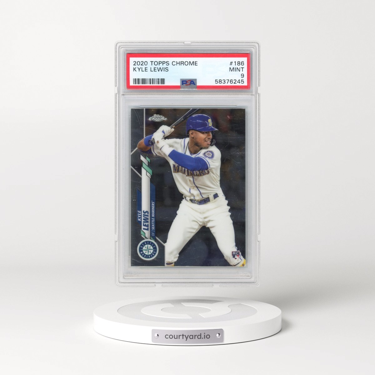 2020 Topps Chrome #186 Kyle Lewis (PSA 9 MINT)