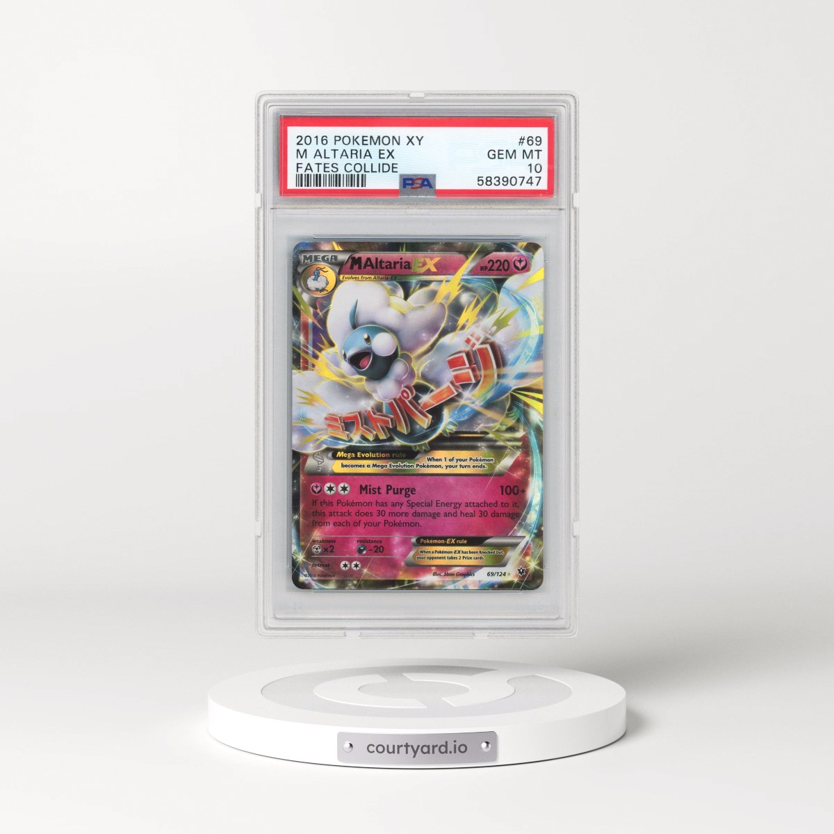 2016 Pokémon XY Fates Collide #69 M Altaria EX - Holo (PSA 10 GEM MINT)