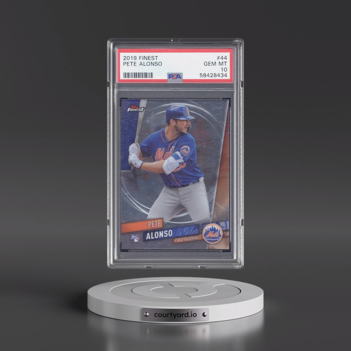 2019 Finest Pete Alonso #44 PSA 10