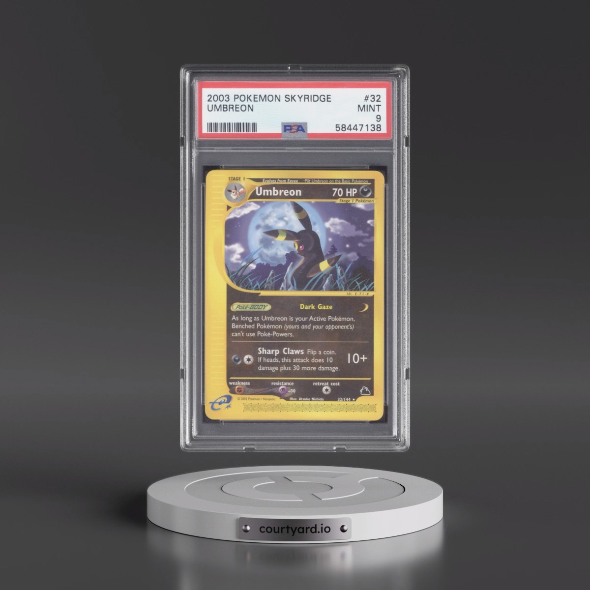 2003 Pokémon Skyridge #32 Umbreon (PSA 9 MINT)