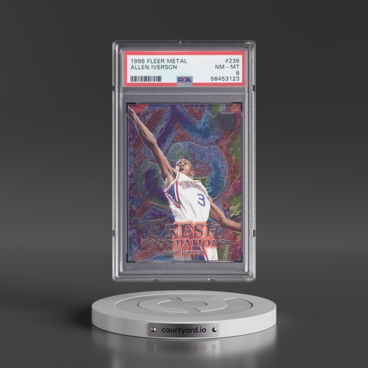 1996 Metal Allen Iverson #236 PSA 8