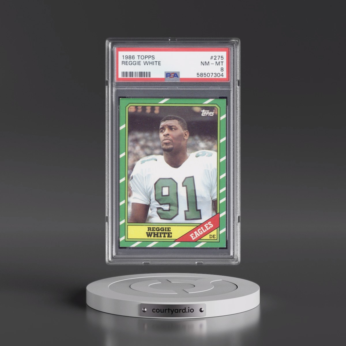 1986 Topps #275 Reggie White (PSA 8 NM-MT)