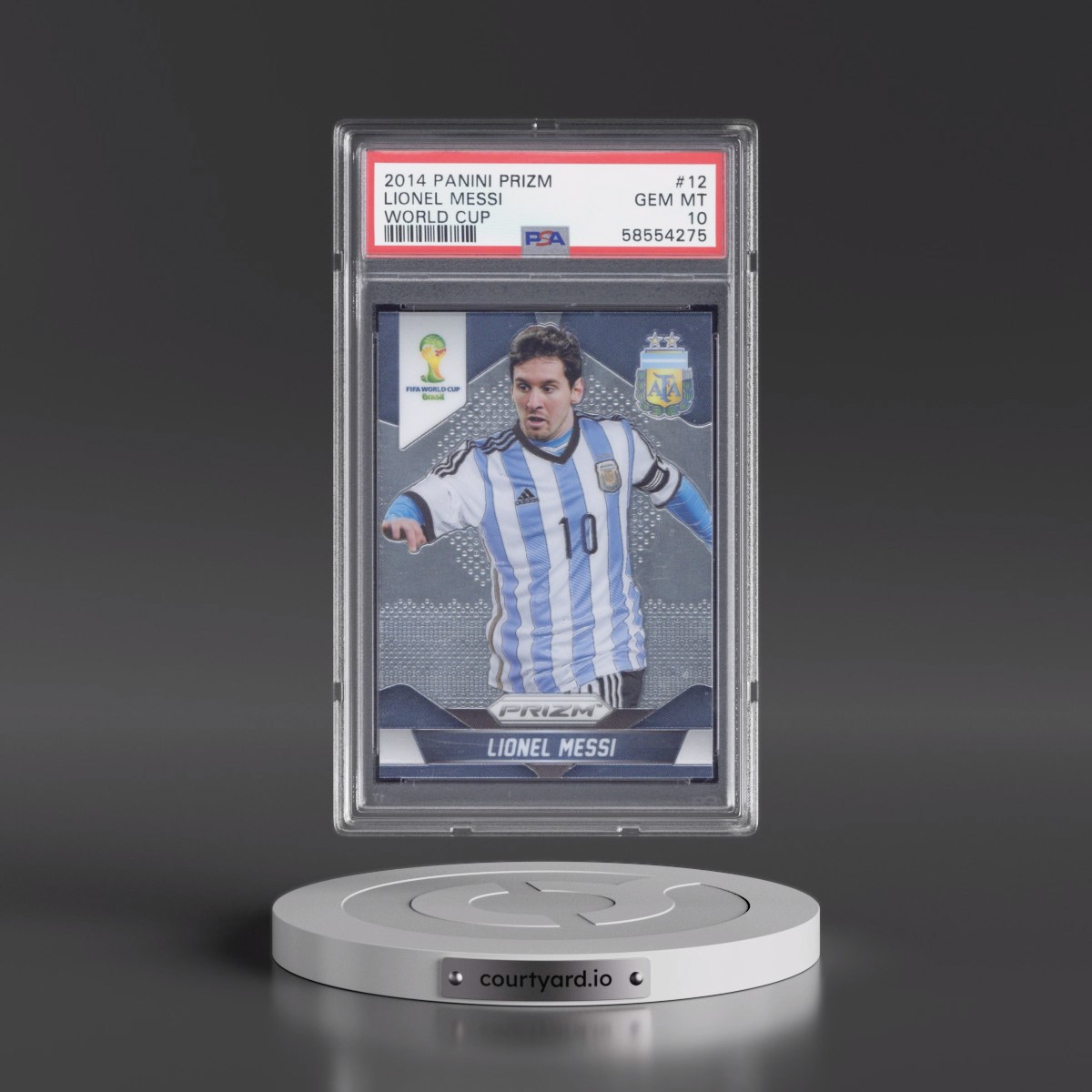 2014 Panini Prizm World Cup #12 Lionel Messi (PSA 10 GEM MINT)