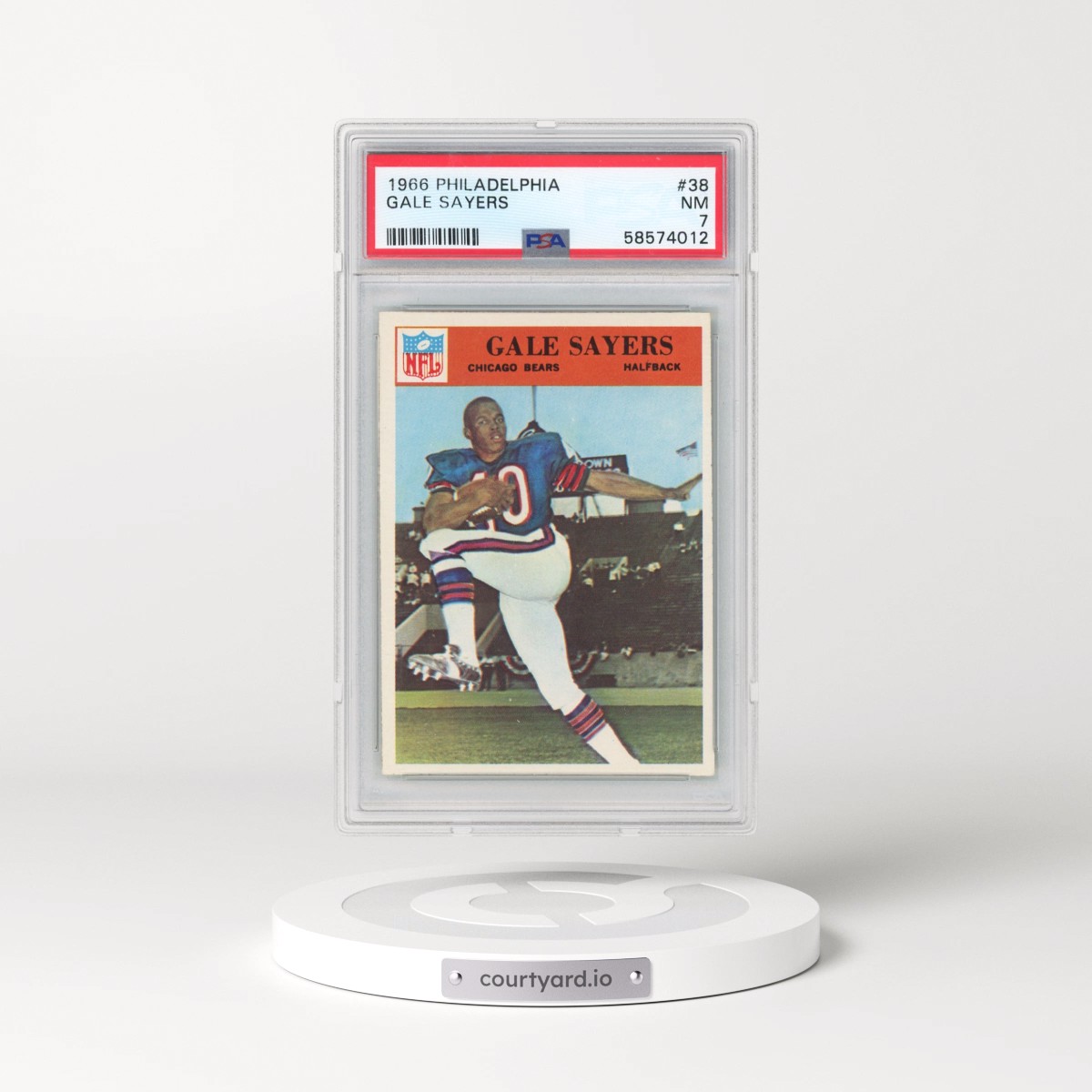 1966 Philadelphia #38 Gale Sayers (PSA 7 NM)