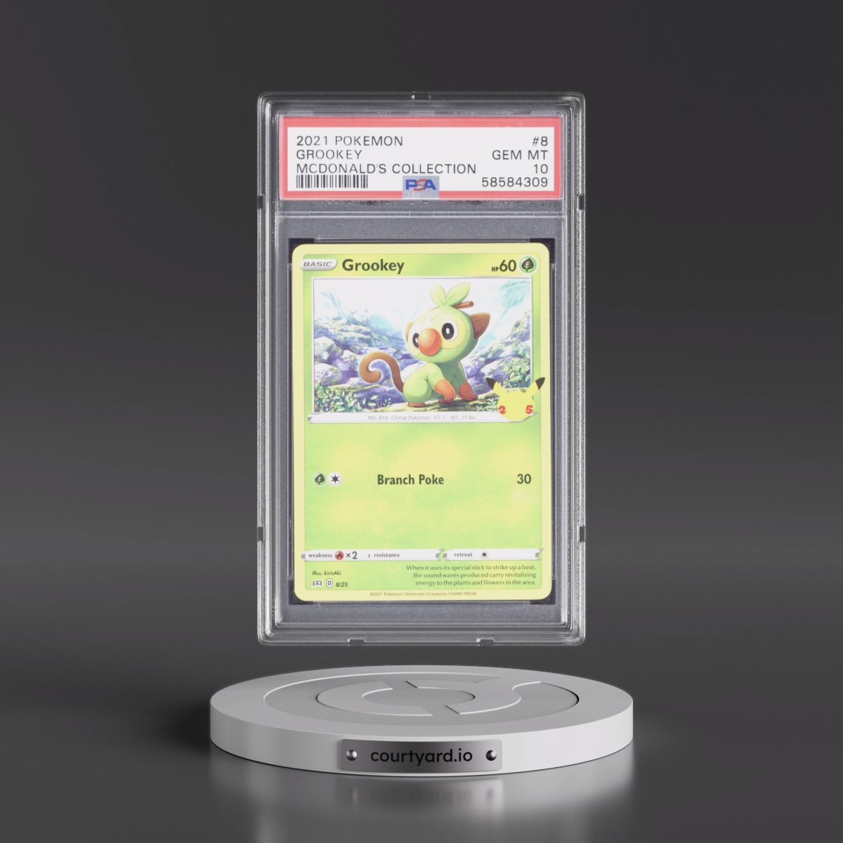 2021 Pokémon Mcdonald's Collection #8 Grookey (PSA 10 GEM MINT)