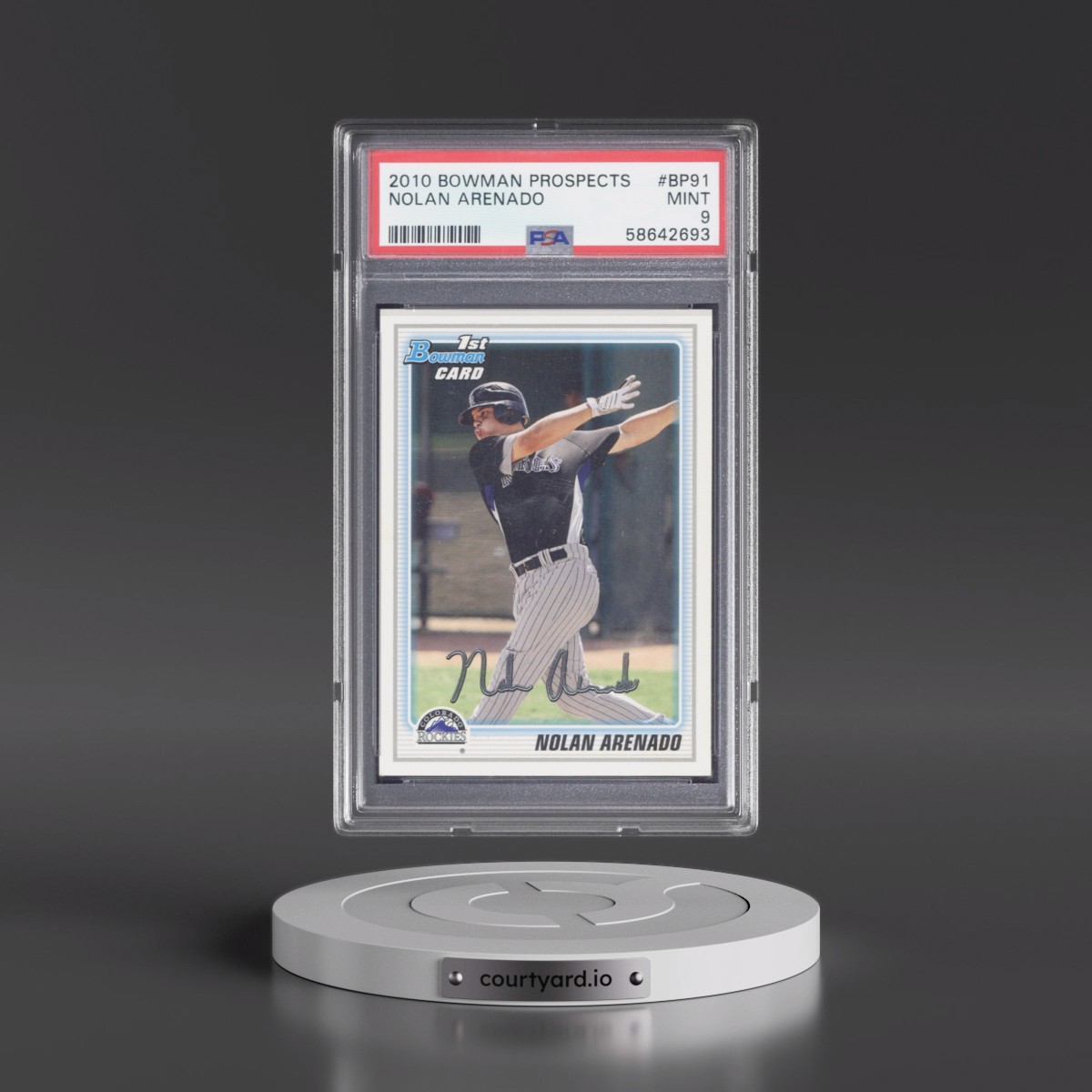 2010 Bowman Prospects #BP91 Nolan Arenado (PSA 9 MINT)