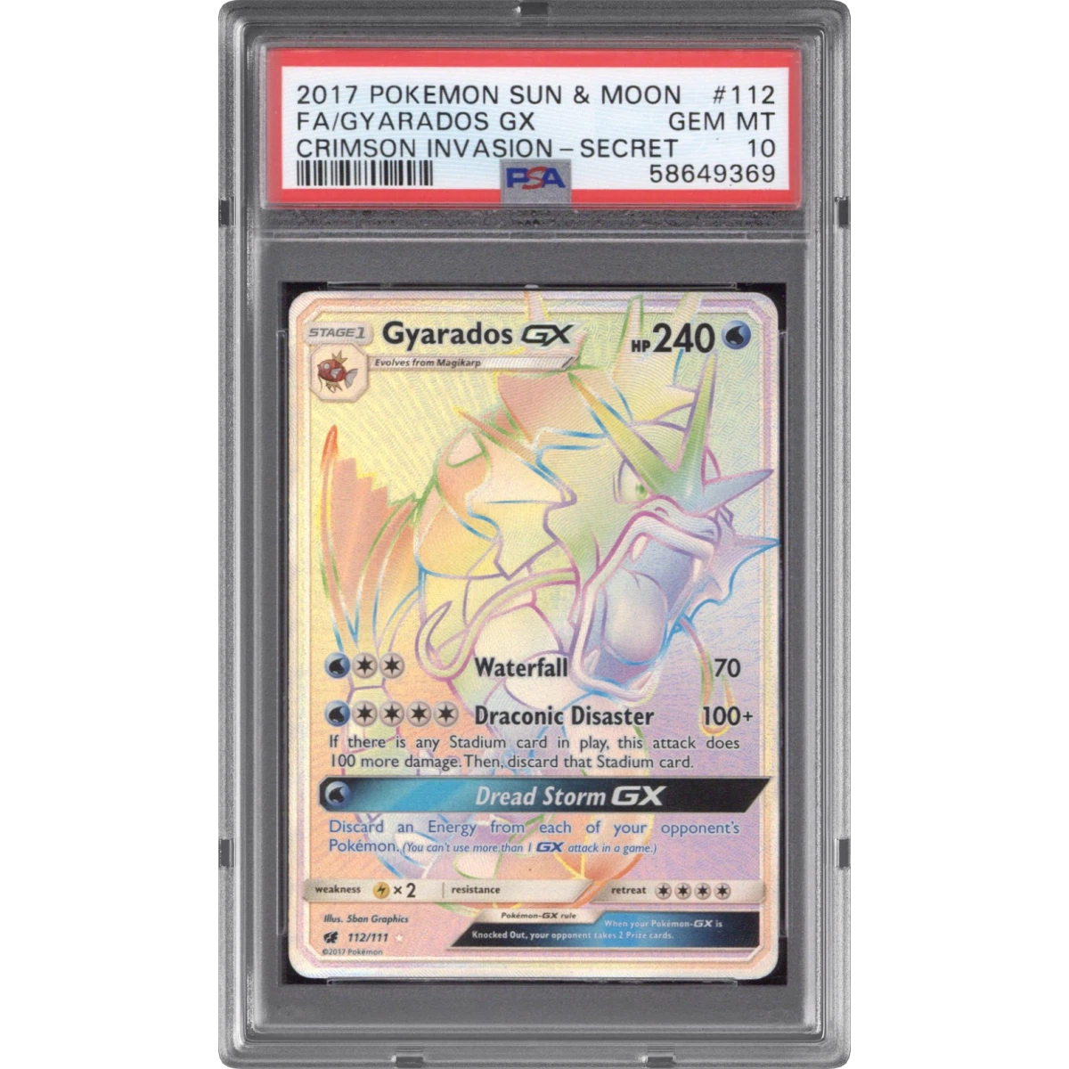 Gyarados GX card artwork