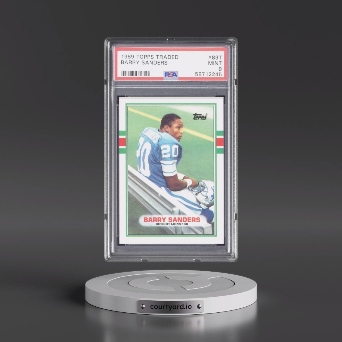 1989 Topps Traded #83T Barry Sanders (PSA 9 MINT)
