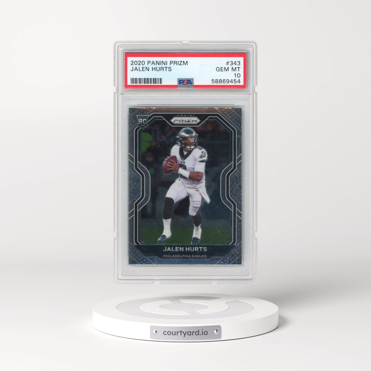 2020 Panini Prizm #343 Jalen Hurts (PSA 10 GEM MINT)