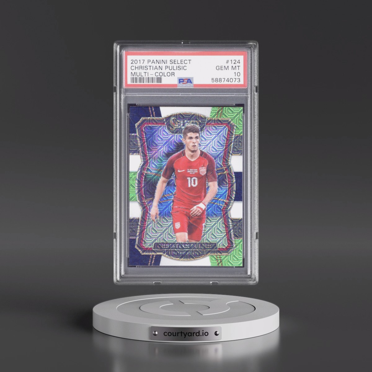 2017 Panini Select #124 Christian Pulisic - Multi-Color (PSA 10 GEM MINT)