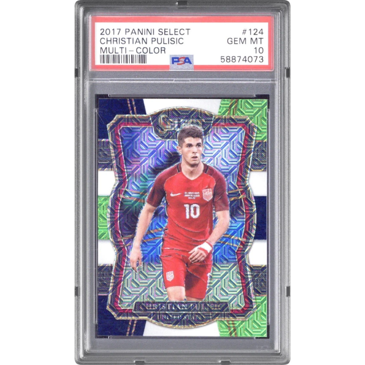 2017 Panini Select #124 Christian Pulisic - Multi-Color (PSA 10 GEM MINT)