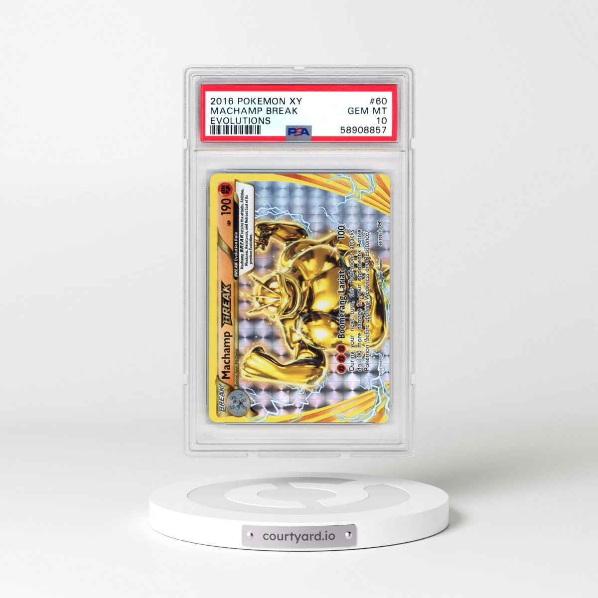 2016 Pokémon XY Evolutions #60 Machamp Break (PSA 10 GEM MINT)