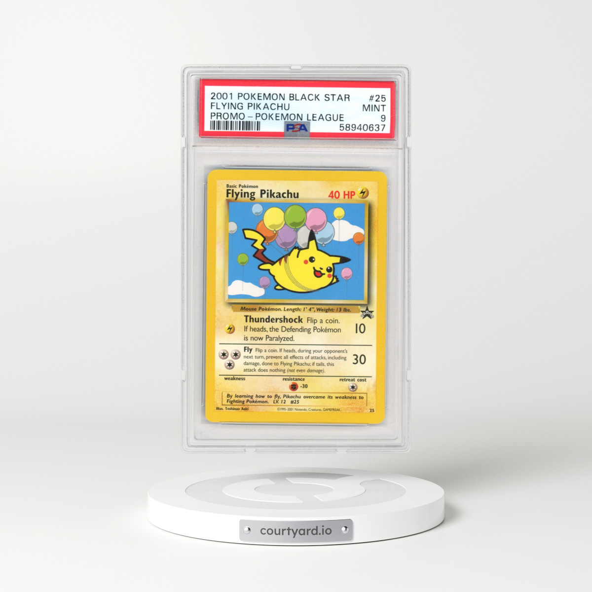 1999 Black Star Promos #25 Flying Pikachu (PSA 9 MINT)