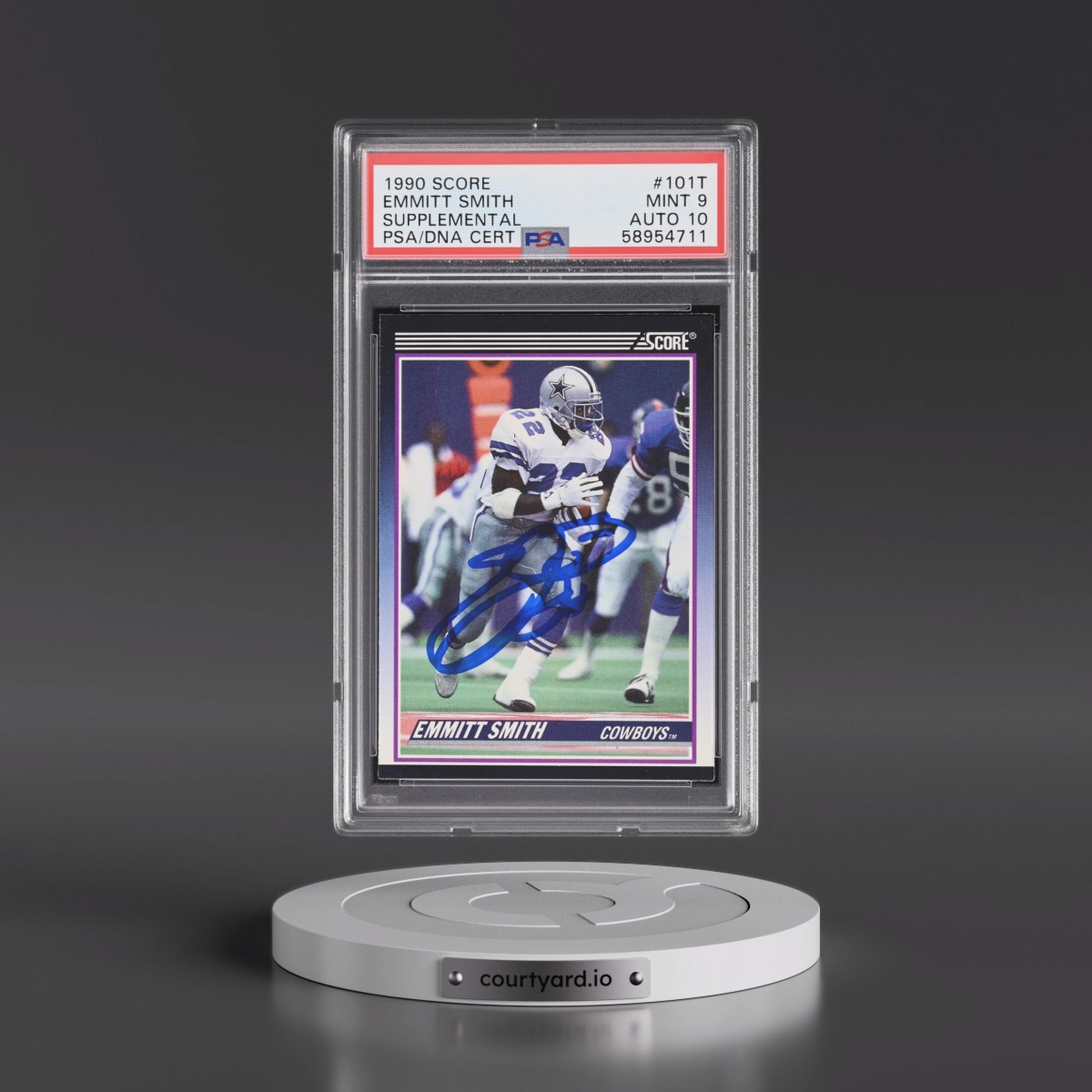 1990 Score Supplemental #101T Emmitt Smith (PSA 9 MINT)