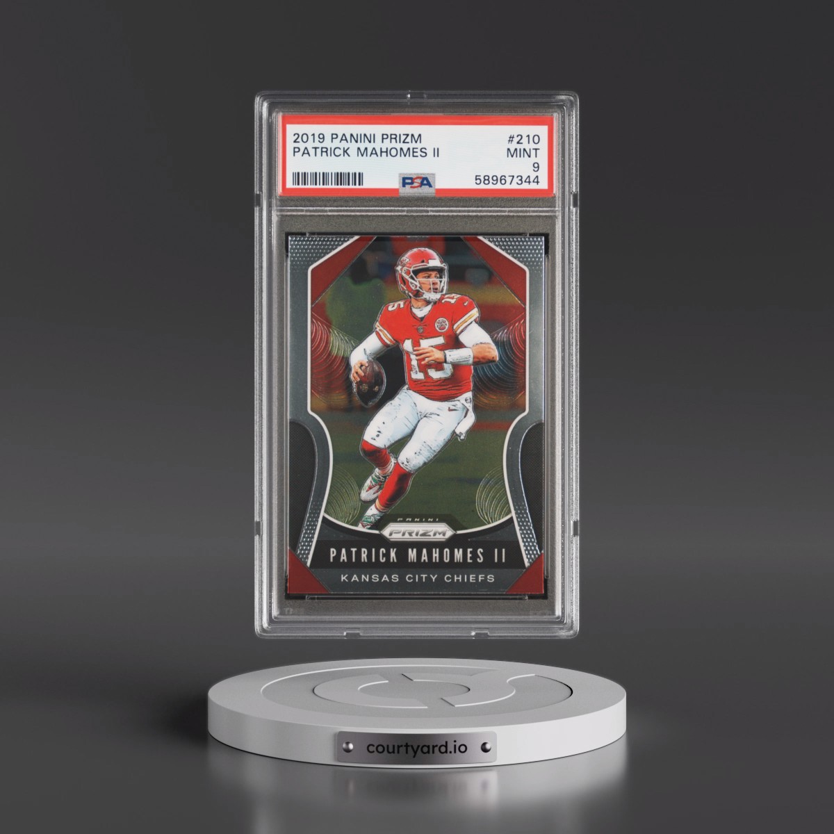 2019 Panini Prizm #210 Patrick Mahomes II (PSA 9 MINT)