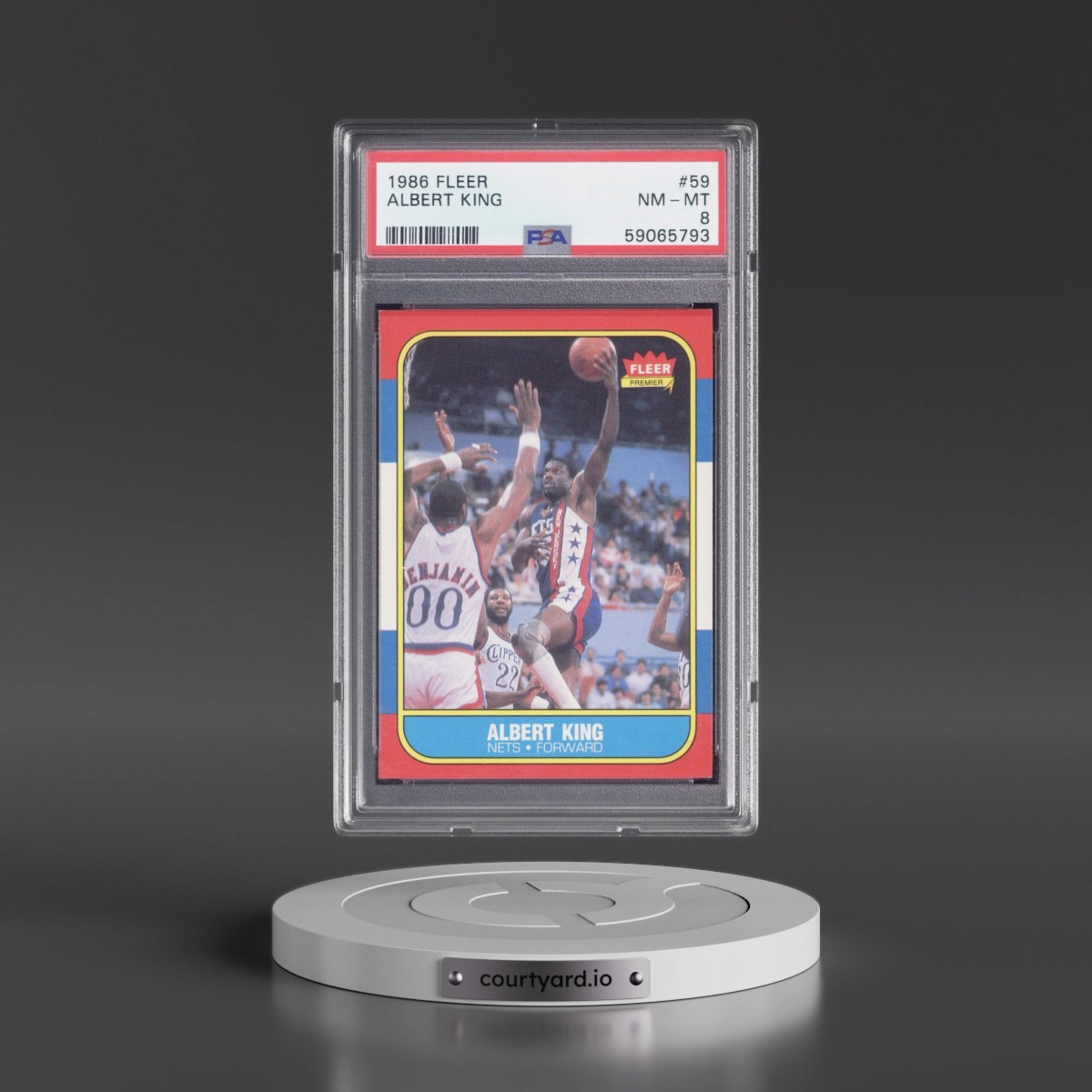 1986 Fleer Albert King #59 PSA 8